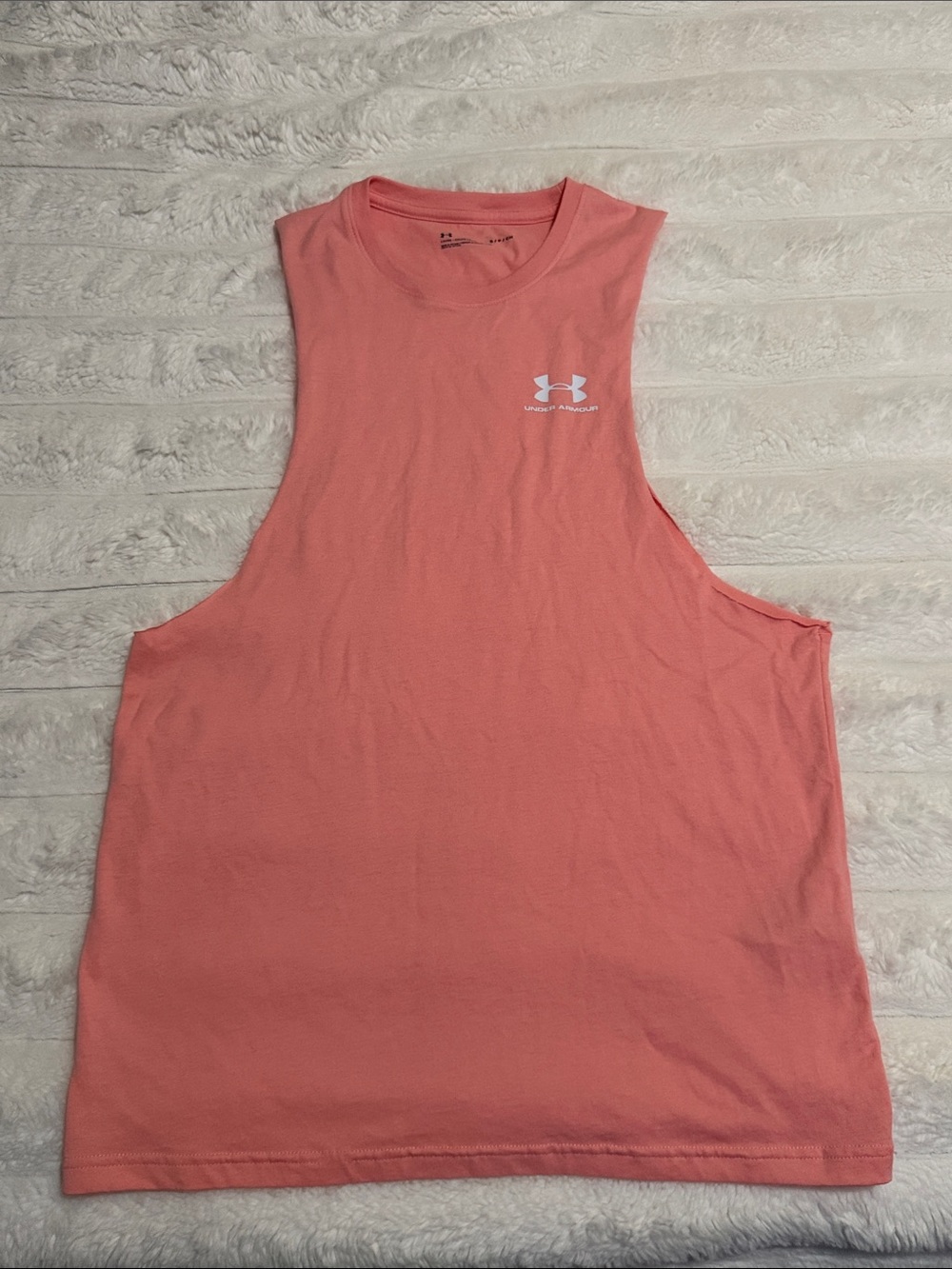 Under Armour Coral Pink Sleeveless Workout Tank